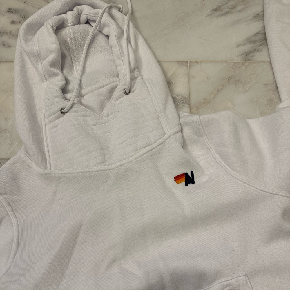aviator nation white hoodie